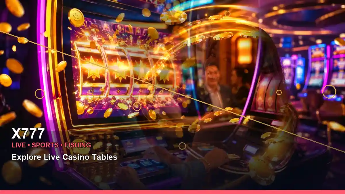 X777 VIP lounge rewards concept shown in a layered visual layout for Philippine adults aged 21+